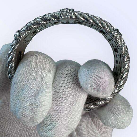 Judith Ripka Sterling Silver CV Cuff Bracelet - Picture 5 of 5